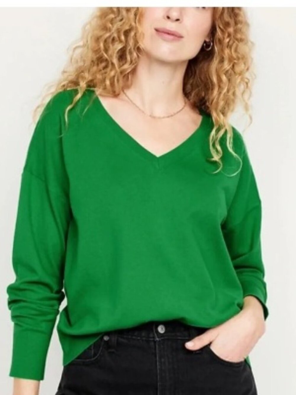 Old Navy SoSoft Lite Green Sweater Size L